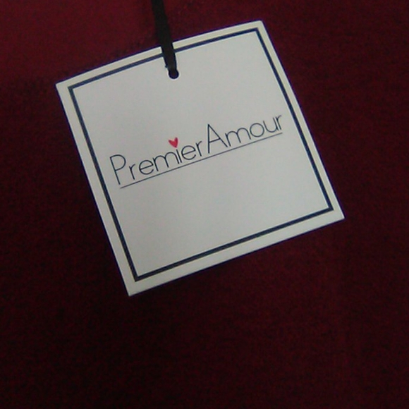 Premier Amour dress burgundy wine sz 8 nwts - Picture 6 of 12